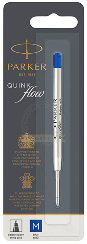 Image of Refill Parker Ballpen Quinkflow M Blue 1-Blister 1950371 3501179503714