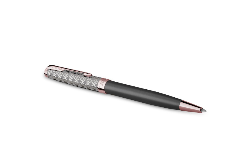 Image of Kulspetspenna Parker Sonnet Metal & Grey PGT Ballpen M blue 2119791 3026981197918