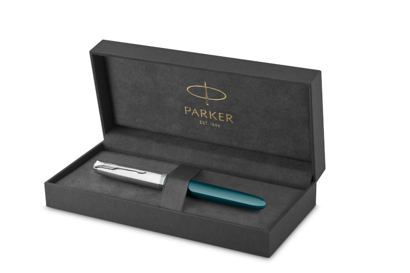Image of Reservoarpenna Parker 51 Teal Blue Fountain pen M, black 2123507 3026981235078