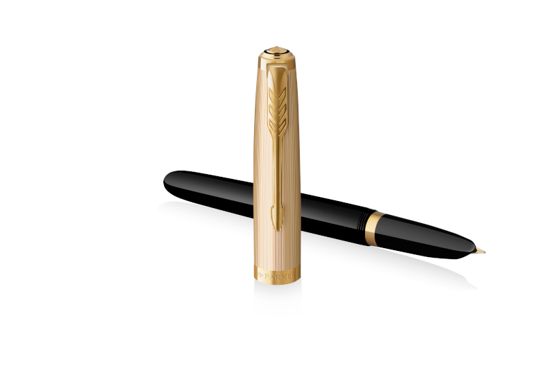 Image of Reservoarpenna Parker 51 Black Fountain penM (gold nib), black 2123512 3026981235122