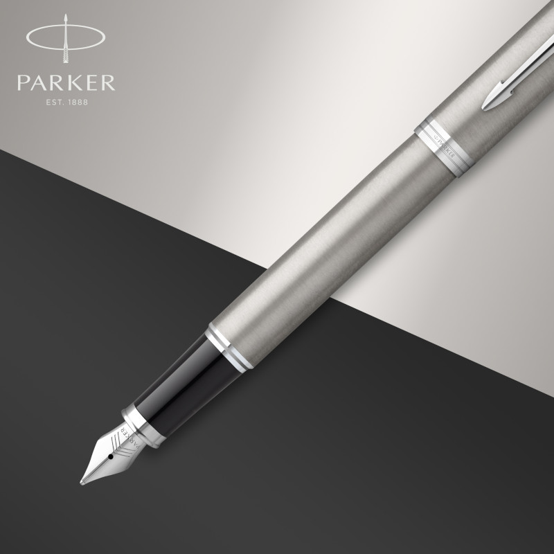 Image of Reservoarpenna ParkerIM Stainless Steel CT Fountain pen M Blue 2143636 3026981436369