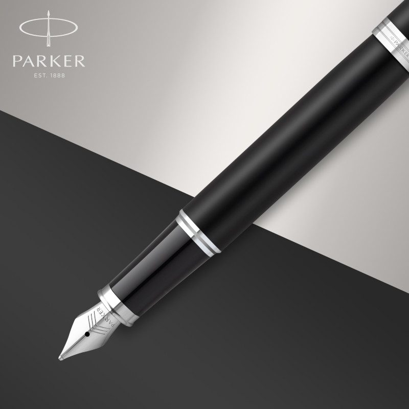 Image of Reservoarpenna Parker IM Matte Black C.T Fountain pen M Blue 2143638 3026981436383