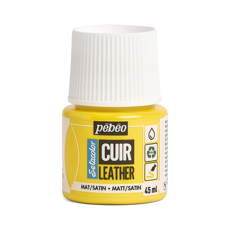 Image of Läderfärg Pebeo Cuir Leather 45ml - Vivid Yellow 295602 3167862956023