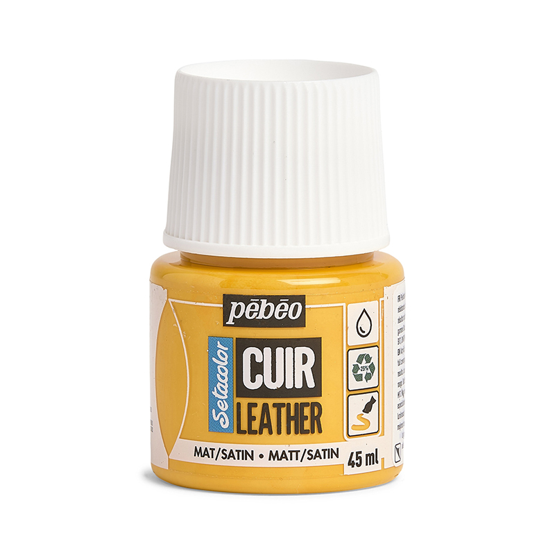 Image of Läderfärg Pebeo Cuir Leather 45ml - Sunflower Yellow 295603 3167862956030