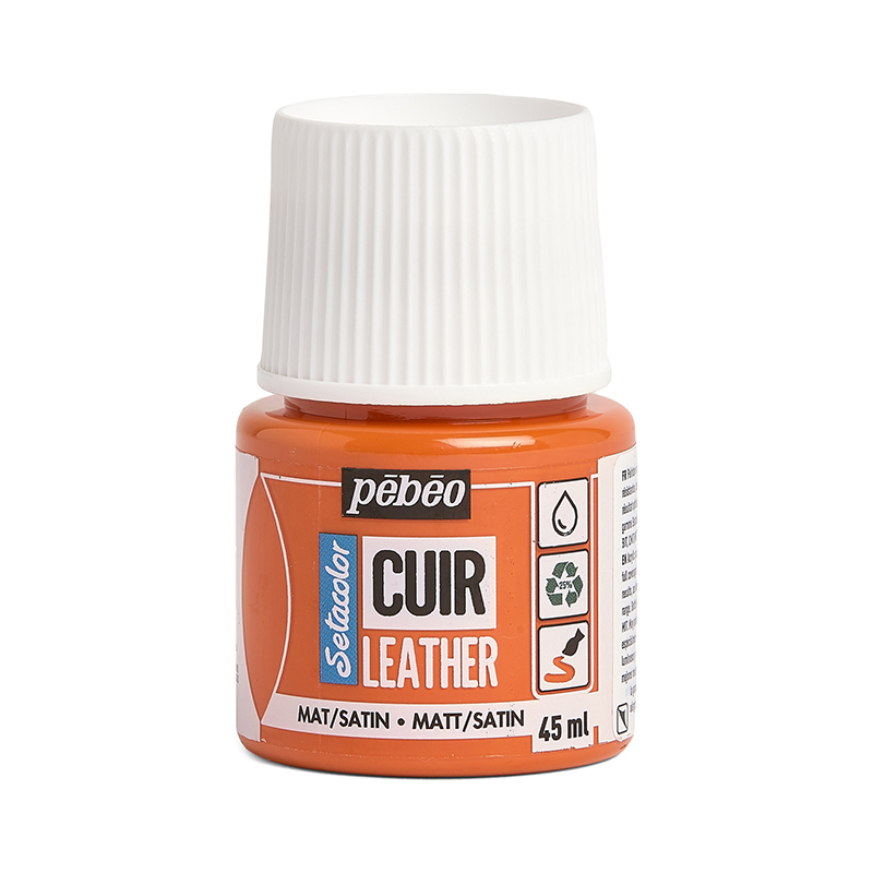Image of Läderfärg Pebeo Cuir Leather 45ml - Orange 295604 3167862956047
