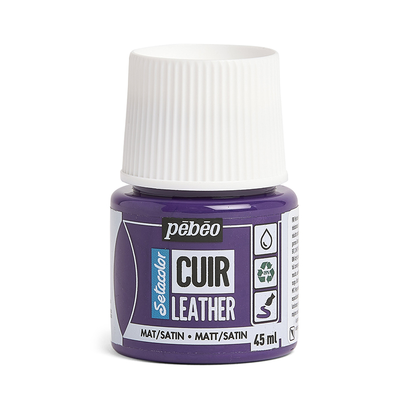Image of Läderfärg Pebeo Cuir Leather 45ml - Aubergine Violet 295609 3167862956092