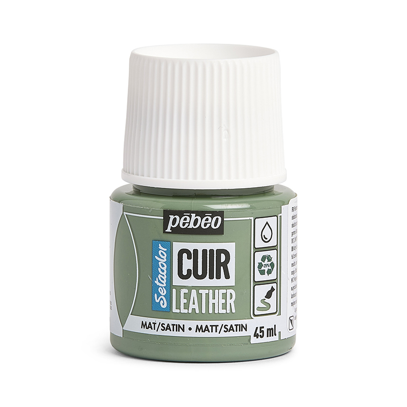 Image of Läderfärg Pebeo Cuir Leather 45ml - Matcha Green 295615 3167862956153