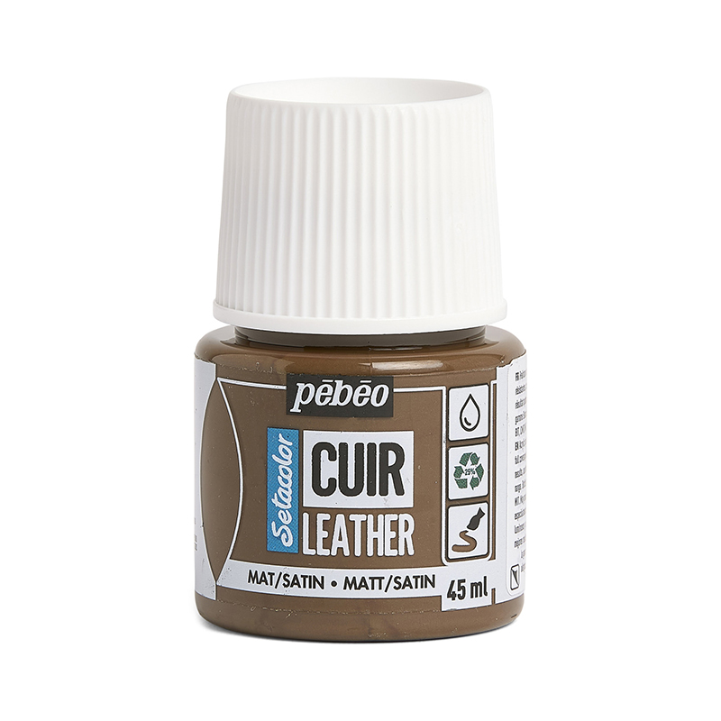 Image of Läderfärg Pebeo Cuir Leather 45ml - Expresso Brown 295618 3167862956184