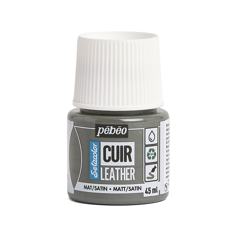 Image of Läderfärg Pebeo Cuir Leather 45ml - Concrete Grey 295622 3167862956221