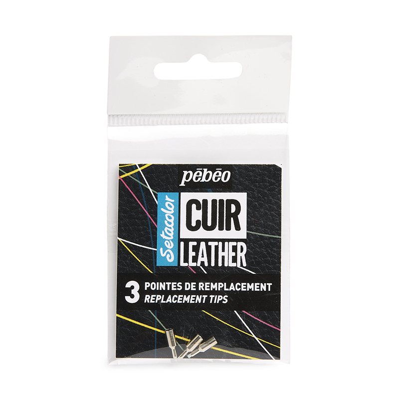 Image of Läderfärg Pebeo Cuir Leather Marker - Set X3 Metal Tips 295689 3167862956894