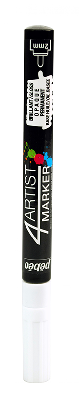 Image of Oljebaserad Marker Pebeo 4ARTIST MARKER 2 MM RONDE BLANC 580025 3167865800255