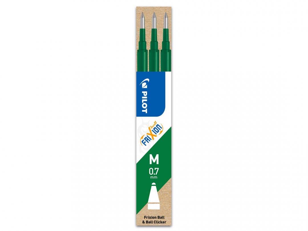 Image of Refill Pilot Frixion 0,7mm grön 3-p 356087 4902505356087