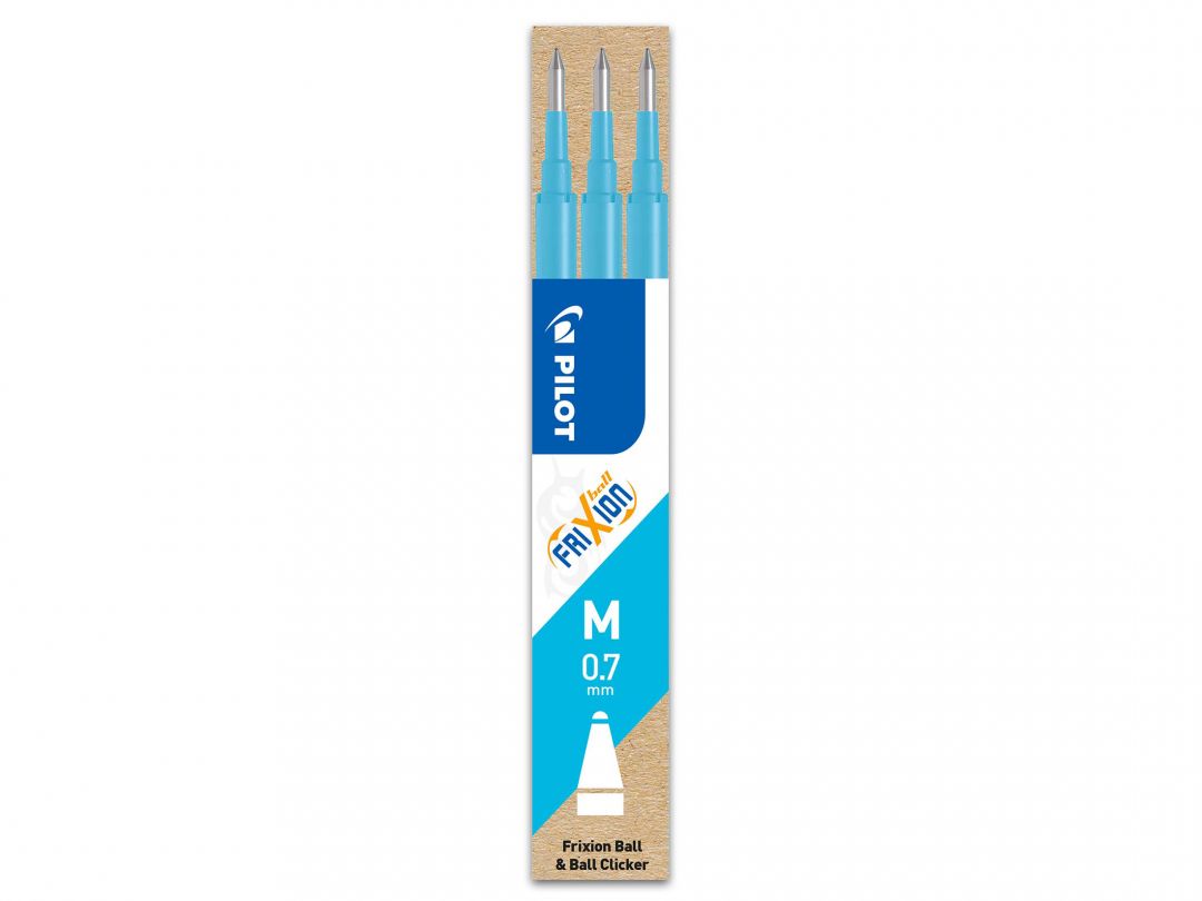 Image of Refill Pilot Frixion 0,7mm ljusblå 3-p 356100 4902505356100