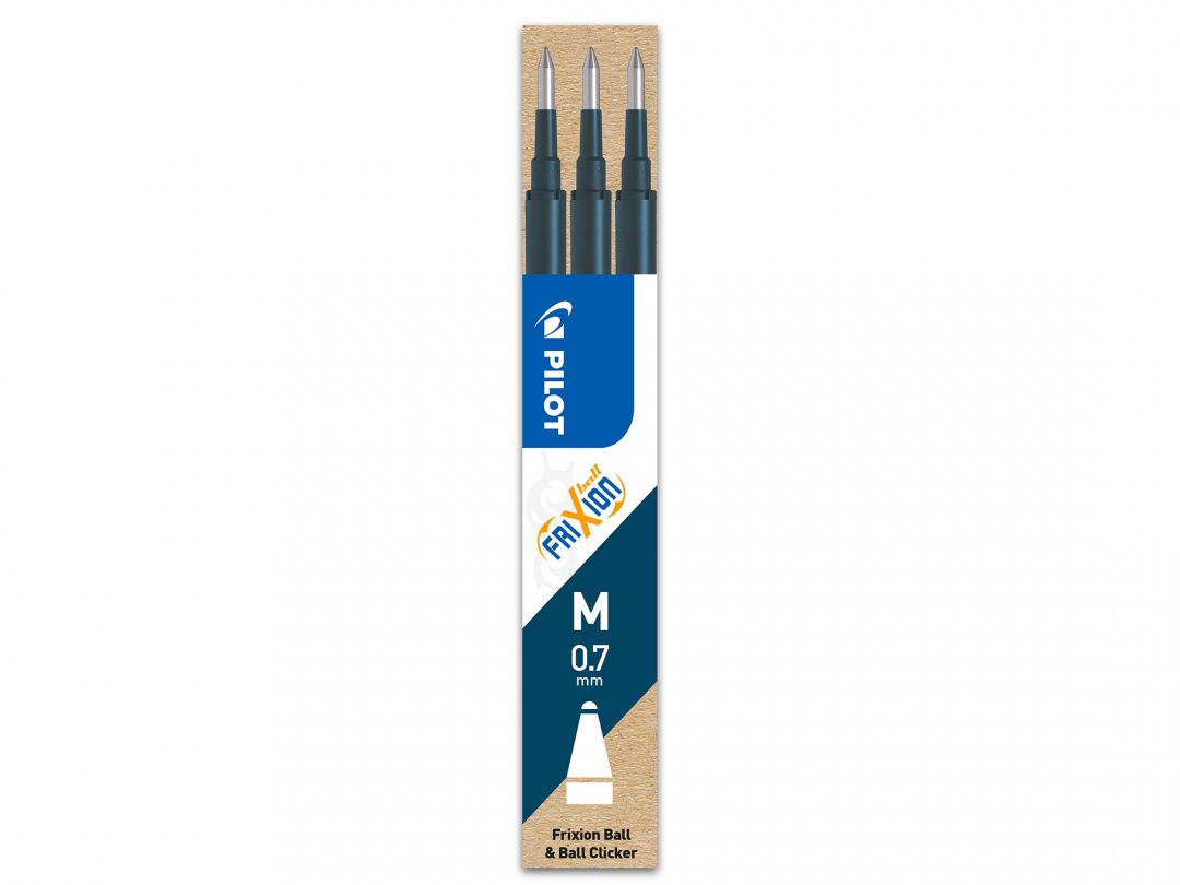 Image of Refill Pilot Frixion 0,7mm blåsvart 3-p 465574 4902505465574