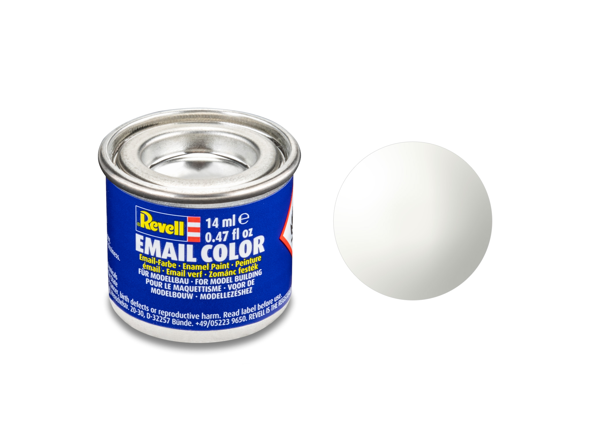 Image of Hobbyfärg Revell Enamel 14 ml. white, gloss 632104 42022657