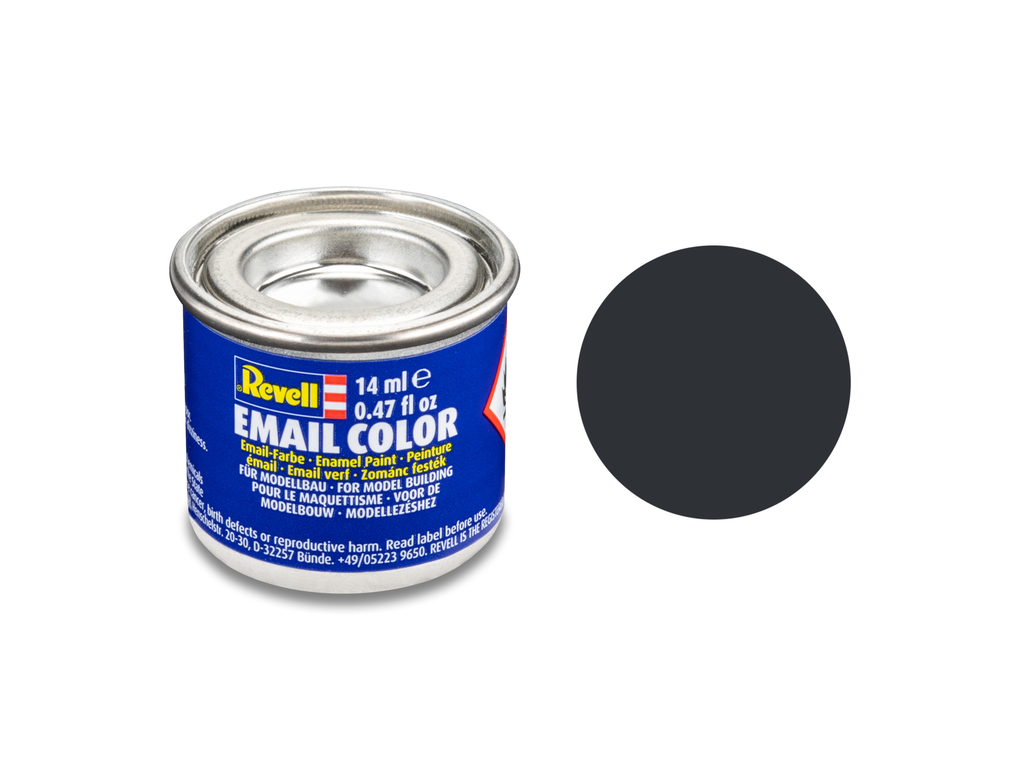 Image of Hobbyfärg Revell Enamel 14 ml. anthracite grey, mat 632109 42022695