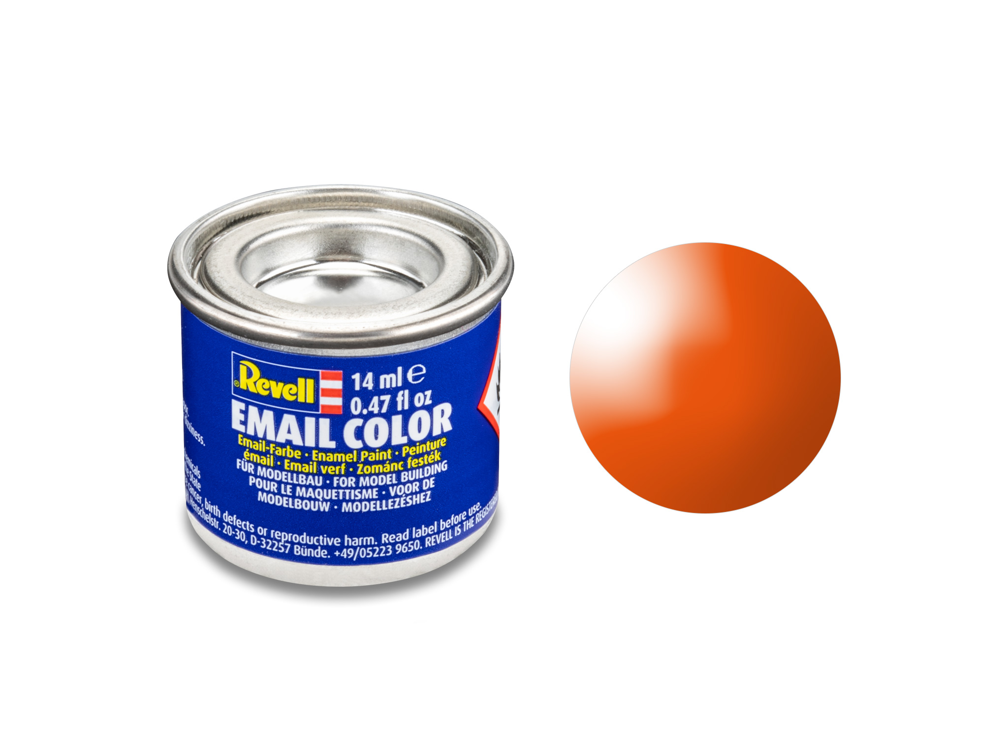 Image of Hobbyfärg Revell Enamel 14 ml. orange, gloss 632130 42022763