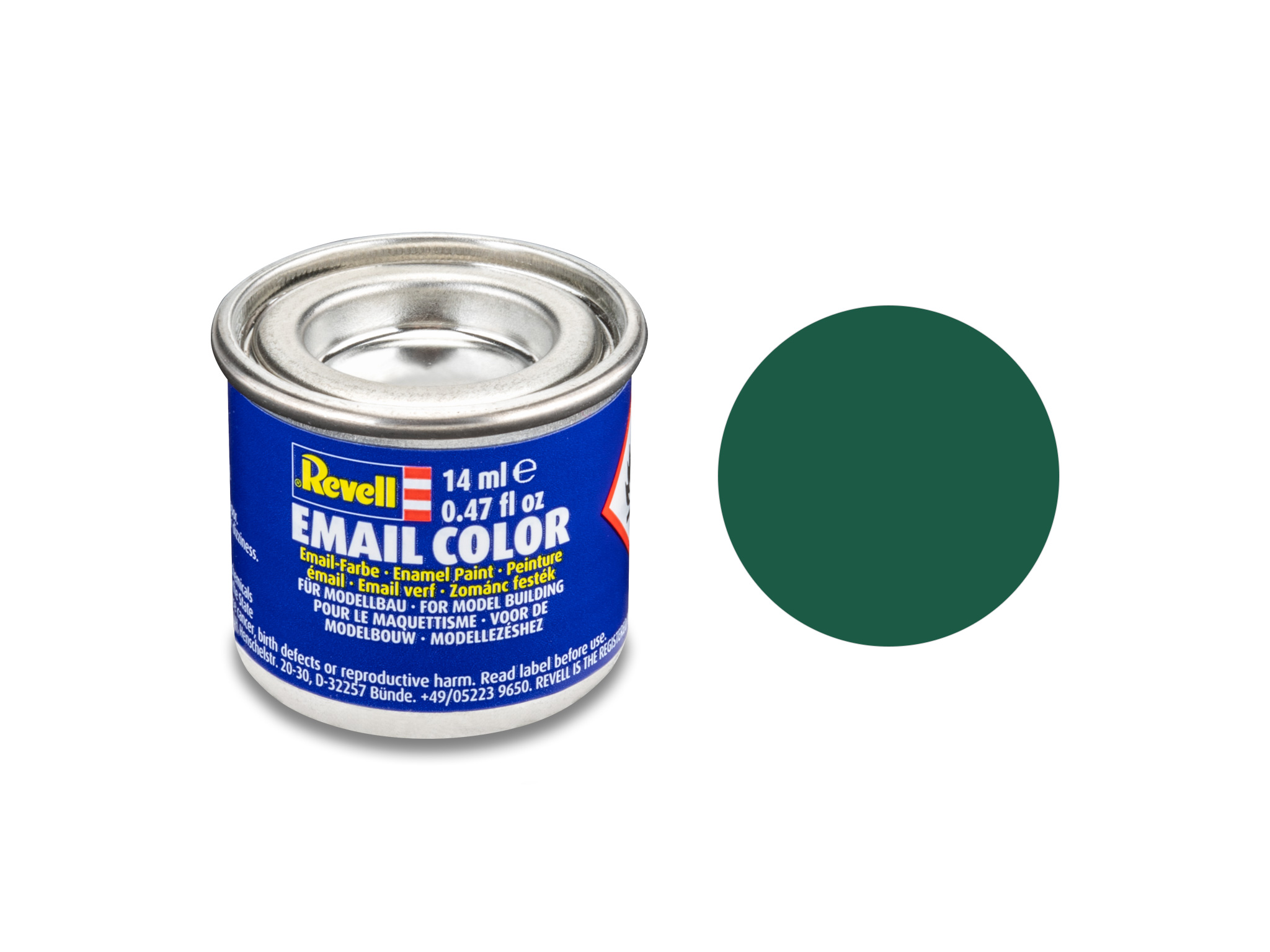 Image of Hobbyfärg Revell Enamel 14 ml. dark green, mat 632139 42027577