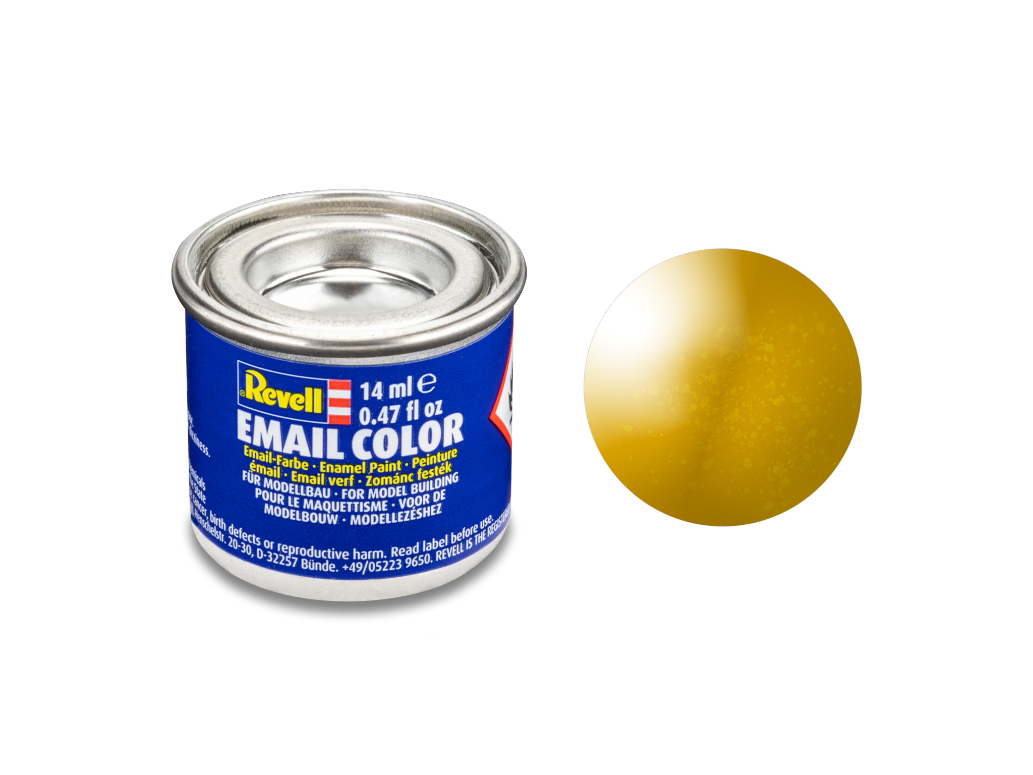 Image of Hobbyfärg Revell Enamel 14 ml. brass metallic 632192 42023159