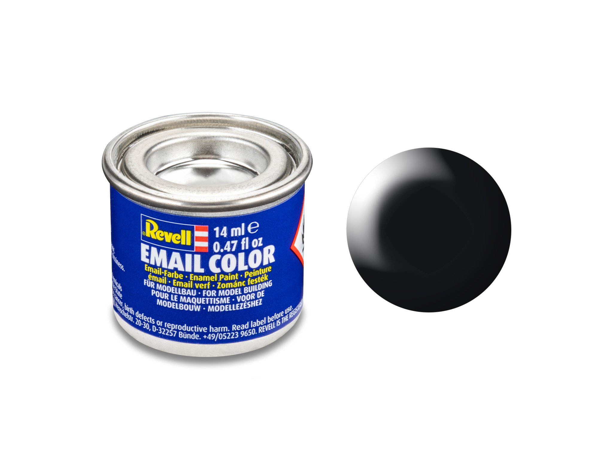 Image of Hobbyfärg Revell Enamel 14 ml. black silk 632302 42023241