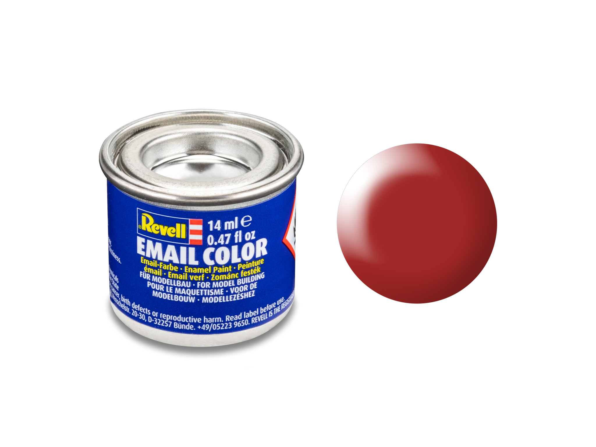 Image of Hobbyfärg Revell Enamel 14 ml. fiery red silk 632330 42023296