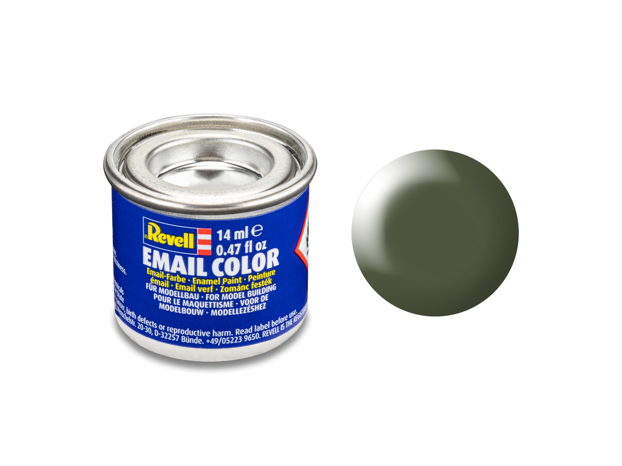 Image of Hobbyfärg Revell Enamel 14 ml. olive green silk 632361 42023357