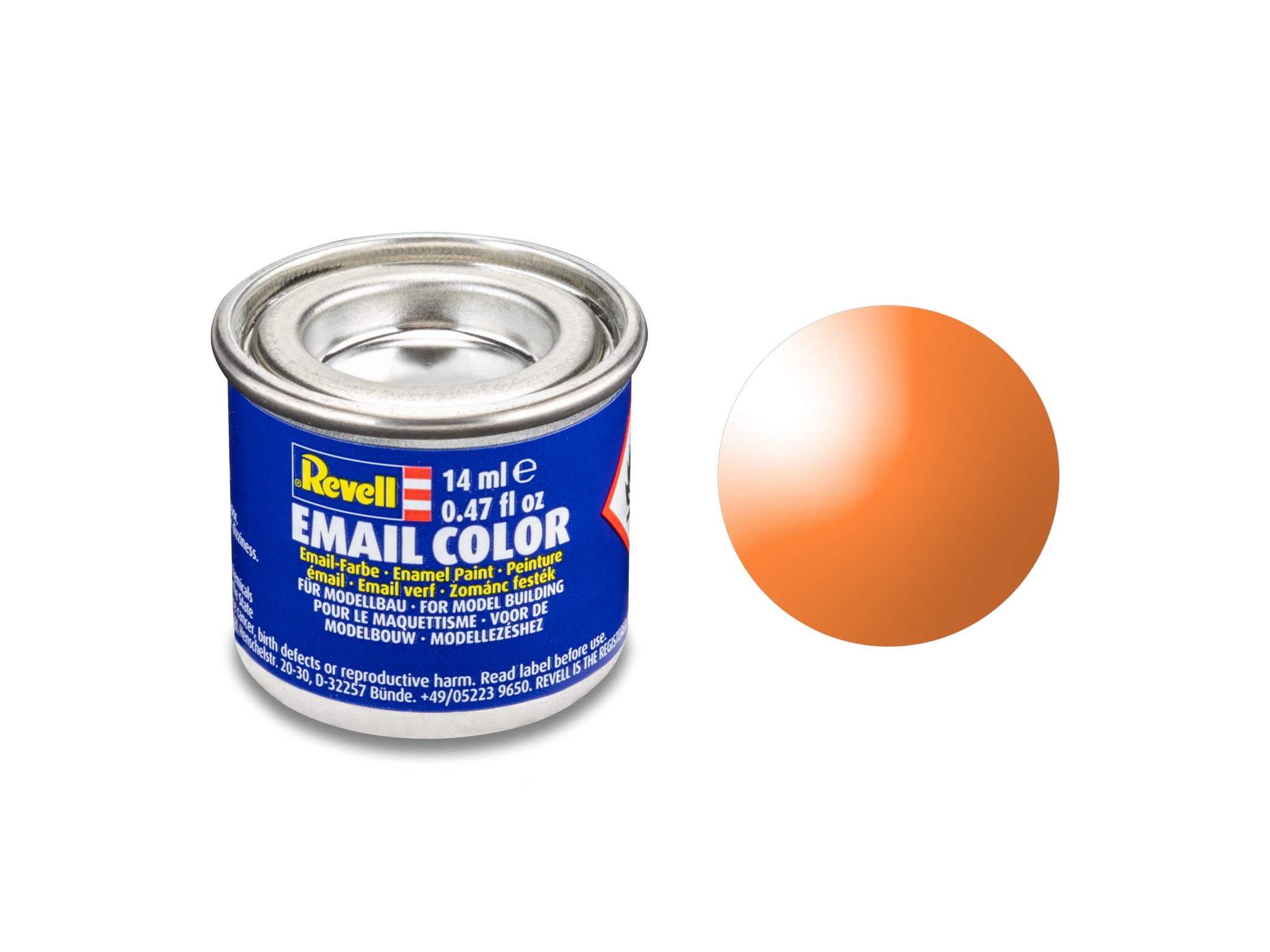 Image of Hobbyfärg Revell Enamel 14 ml. orange clear 632730 42021858