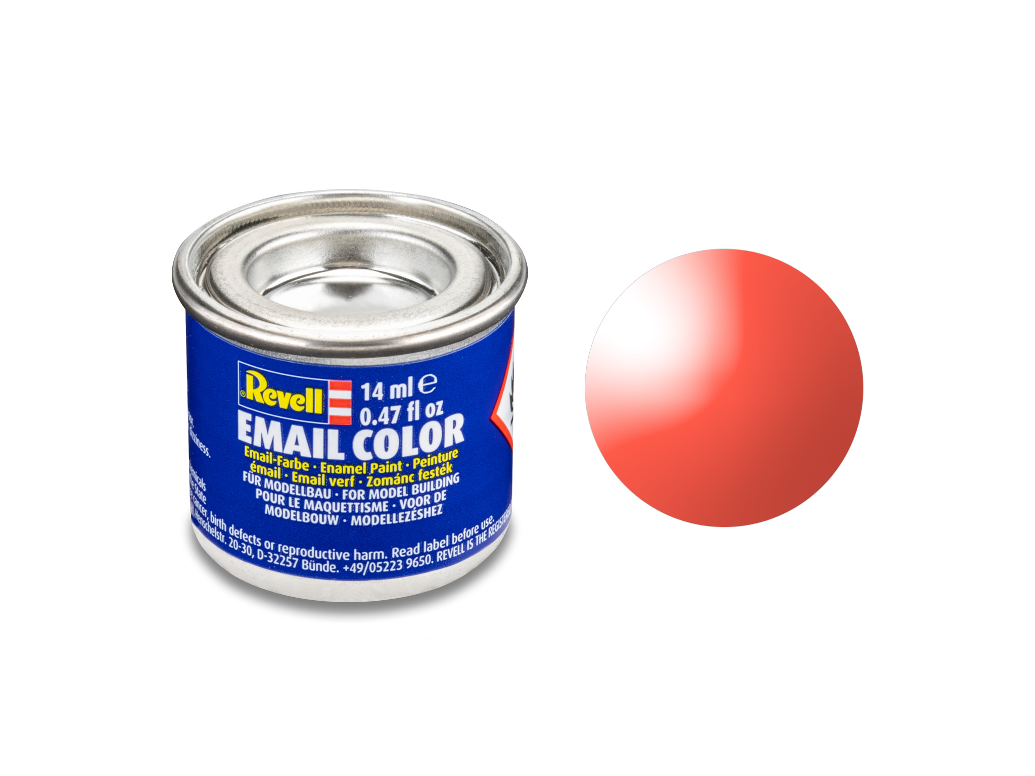 Image of Hobbyfärg Revell Enamel 14 ml. red clear 632731 42021865