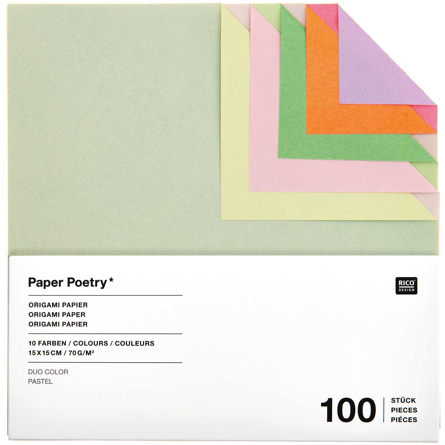 Image of Origami Duo Color, Pastel , 15 x 15 cm 100-p 300895 4051271418106