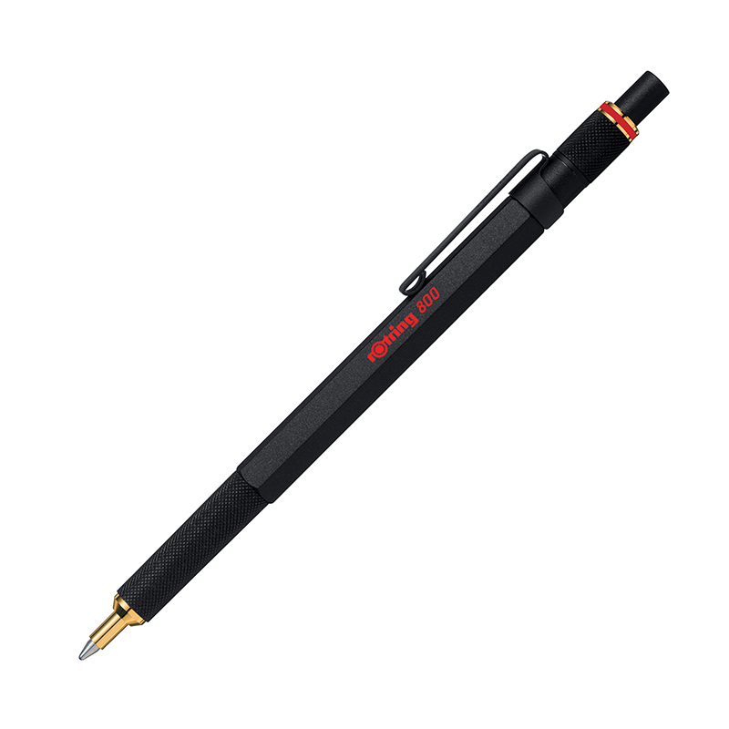 Image of ROTRING 800 BP M. BLACK BARREL GB1 BLACK Gift Box 2032579 4895151500051