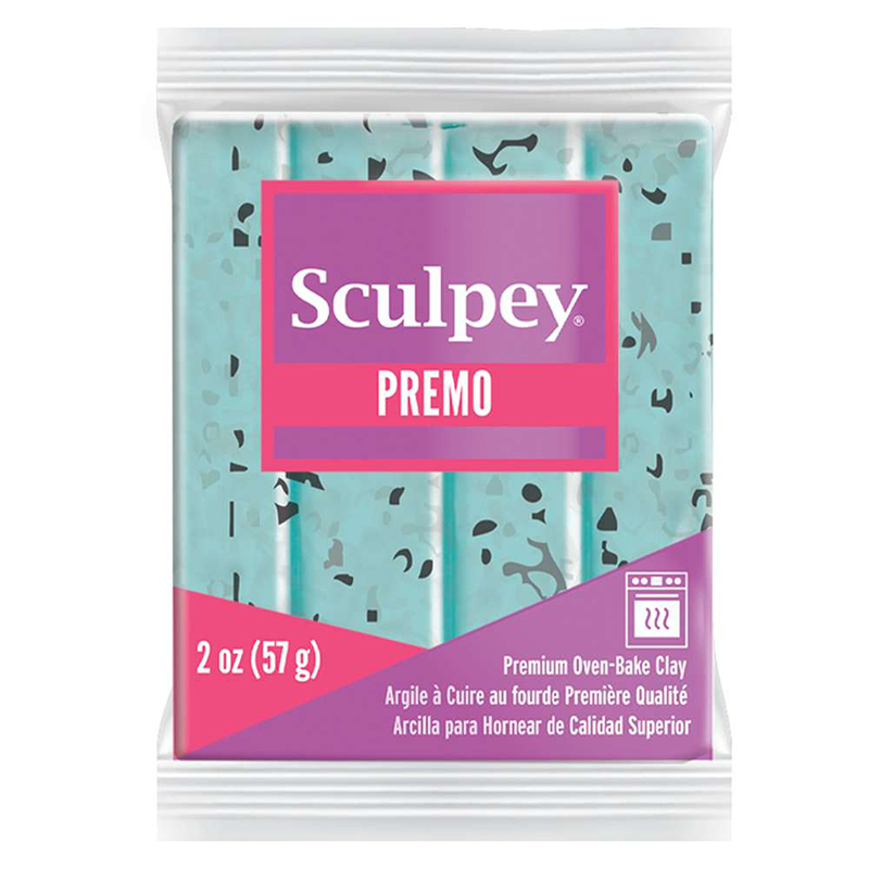 Image of Lera Sculpey Premo -- Turquoise Granite (5F) 825036 715891503614