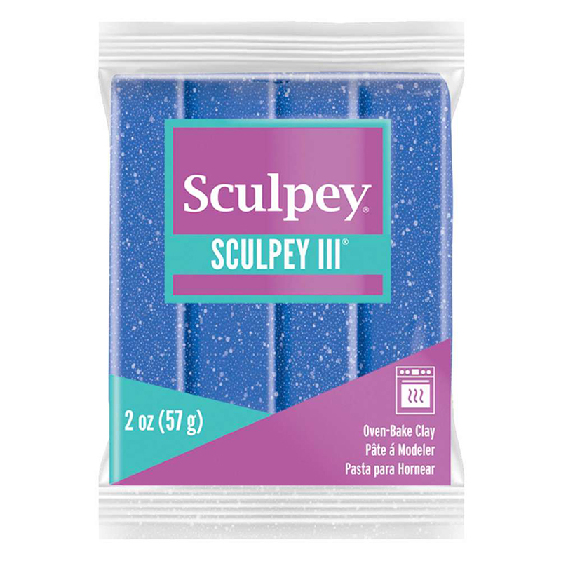 Image of Lera Sculpey III -- Blue Glitter (5F) 831549 715891549001