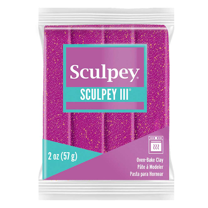 Image of Lera Sculpey III -- Violet Glitter (5F) 831562 715891562000