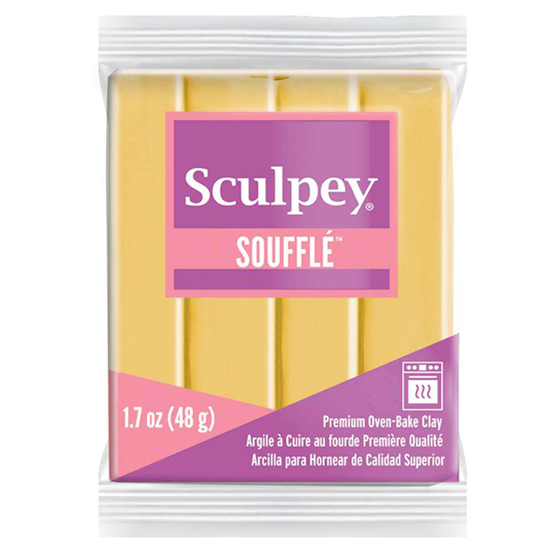 Image of Lera Sculpey Soufflé -- Yellow Ochre (5F) 816521 715891652114