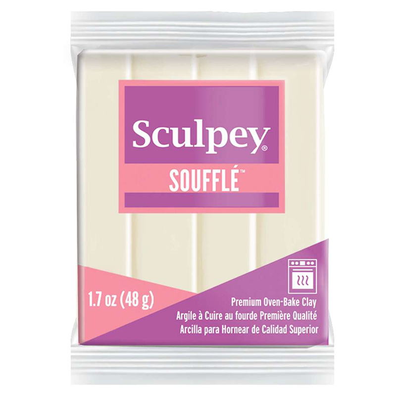 Image of Lera Sculpey Soufflé -- Ivory (5F) 816647 715891664711