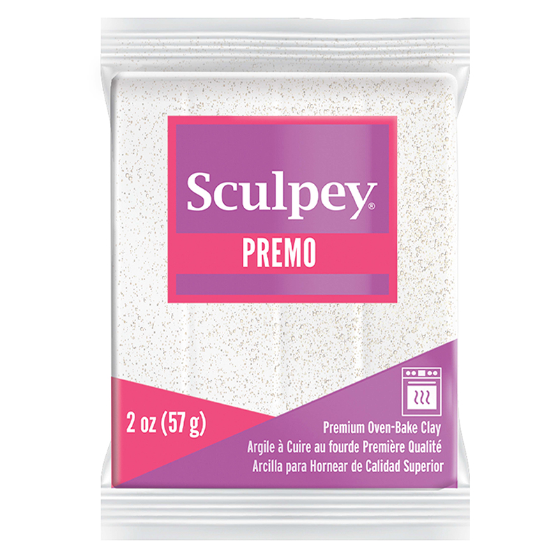 Image of Lera Premo Sculpey -- Frost White Glitter Accents  57g  PE02 5057  (5F) 825057 715891505724