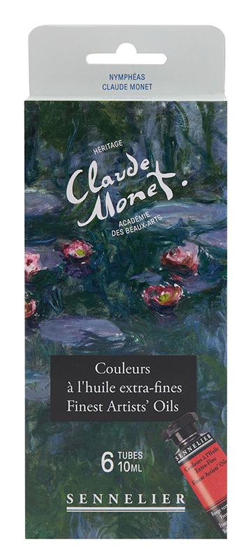 Image of Oljefärgset Sennelier Artist's oil 6 tubes 10 ml - Claude Monet - Water Lilies 13036100 3046452011437