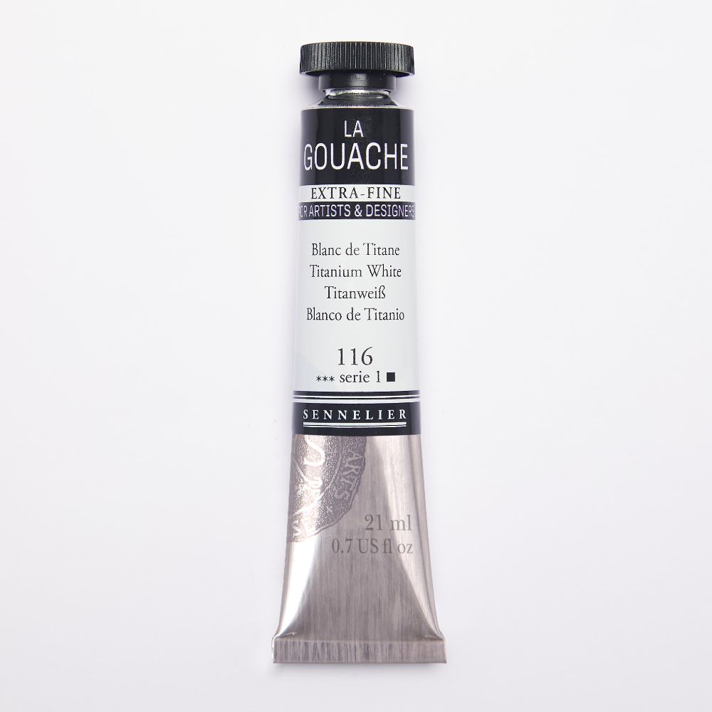 Image of Gouachefärg Sennelier Artist 21ml Titanium White S1 130512116 3046451980420