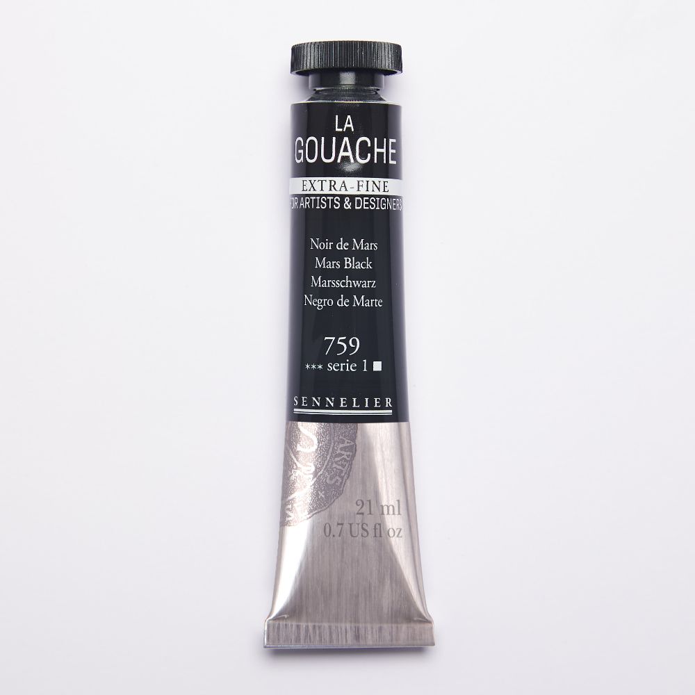 Image of Gouachefärg Sennelier Artist 21ml Mars Black S1 130512759 3046451980512