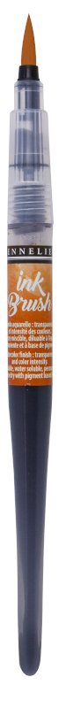 Image of Penselpenna Sennelier Ink Brush Yellow ochre 252 (3F) 131695252 3046451904822