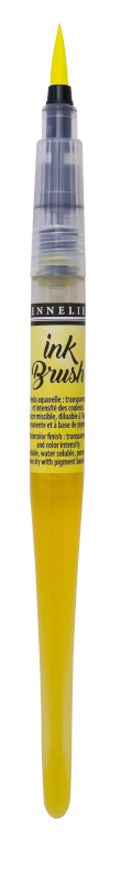 Image of Penselpenna Sennelier Ink Brush Lemon yellow 501 (3F) 131695501 3046451904266