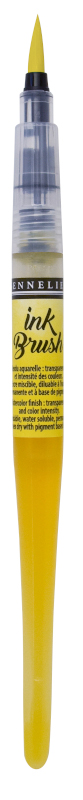 Image of Penselpenna Sennelier Ink Brush Primary yellow 574 (3F) 131695574 3046451904662