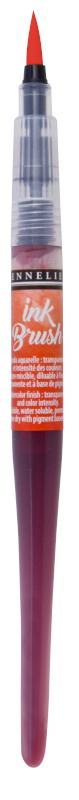 Image of Penselpenna Sennelier Ink Brush Sennelier Orange 614 (3F) 131695614 3046451904693