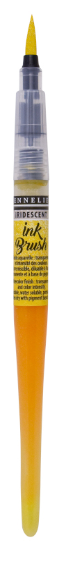 Image of Penselpenna Sennelier Ink Brush Iridescent Lemon Yellow 05 (3F) 13169605 3046451904952