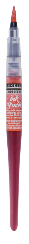 Image of Penselpenna Sennelier Ink Brush Iridescent Pink Orange 08 (3F) 13169608 3046451904983