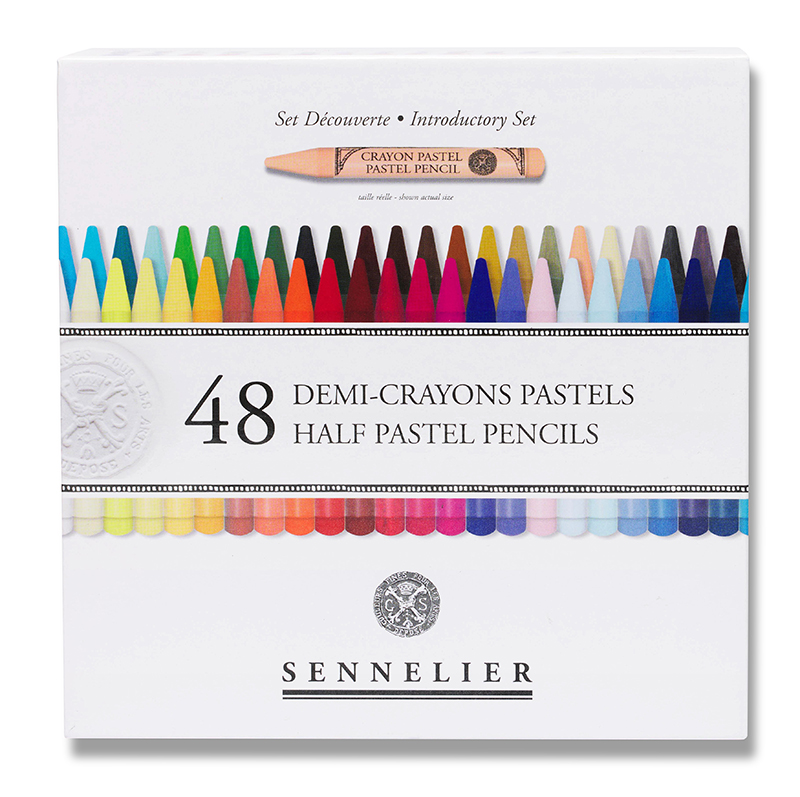 Image of Pastellpenset Sennelier  48 ass. half pastel pencils 13238002 3046451993642