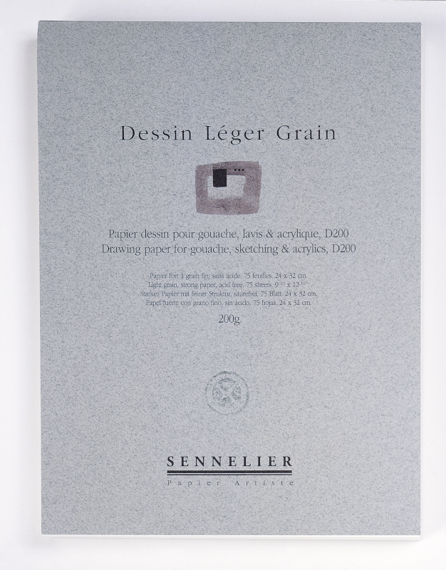 Image of Ritblock Sennelier Dessin Léger Grain 200g  24x32cm 75ark (5F) 136267 3046450139928