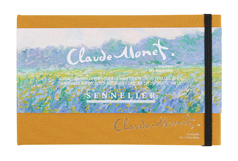 Image of Akvarellblock Sennelier spiral 9x14cm 300g - Claude Monet - Field of Yellow Irises 13846007 3046452011123