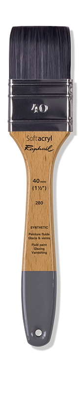 Image of Syntetpensel Raphael SoftAcryl Moddlare FLAT brush. 40mm (3F) 280040 3046450136736
