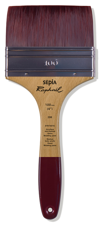 Image of Syntetpensel Raphael Sepia Acryl Moddlare Flat 100mm (2F) 298100 3046450095606